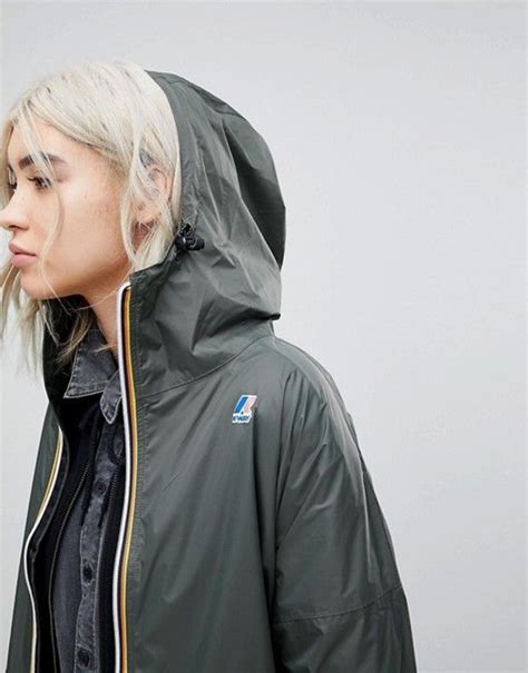 k way celine longline waterproof jacket festival|k way rain jacket foldable.